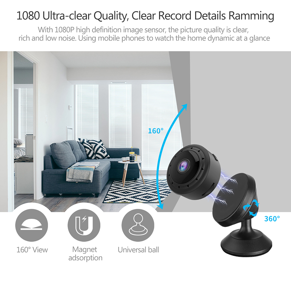 1080P home wireless mini camera remote monitor